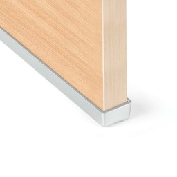 [S6-19 INOX] EMBELLECEDOR LATERAL MUEBLE 19MM ABS/ACABADO INOX
